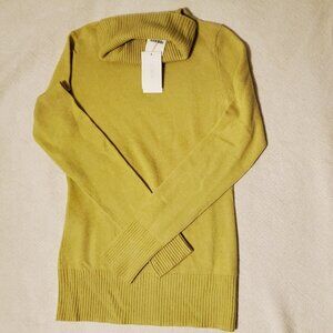J. Crew Chartreuse Turtleneck Sweater